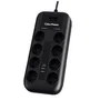 Cyberpower Regleta P0820SUD0-DE con 8 Tomas de Corriente y 2 USB Negra